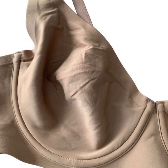 Soma Womens Tan Essentials Unlined Scoop Balconette Bra 40C Comfort Lounge - Picture 2 of 8